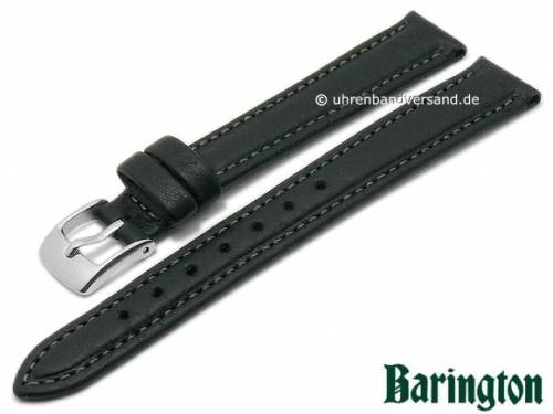 Uhrenarmband -Imperator- 14mm schwarz Schrumpf-Leder genarbt abgen�ht von BARINGTON (Schlie�enansto� 12 mm) - Bild vergr��ern 