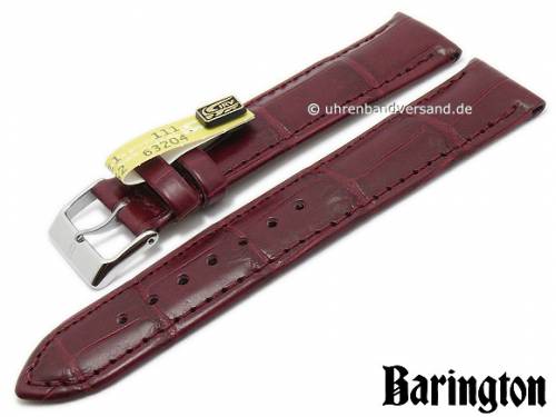 Uhrenarmband 18mm bordeaux Barington echt Louisiana Alligator (Schlie�enansto� 16 mm) - Bild vergr��ern 