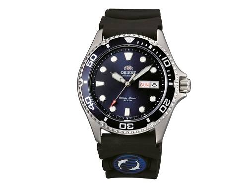 Automatik-Armbanduhr Edelstahl silberfarben Ziffernblatt dunkelblau von ORIENT (*OR*AU*) - Produktbild 