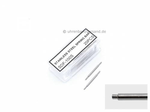 20tlg Federsteg-Sortiment 06mm Edelstahl silberfarben extrad�nn 1.0 mm  - Bild vergr��ern 