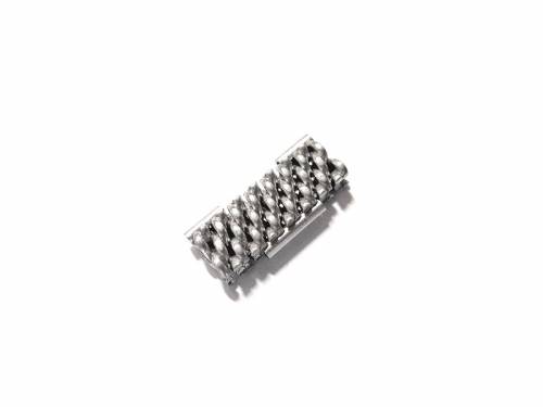 Einzelglied 24mm Edelstahl Milanaise Edelstahl poliert - Bild vergr��ern 