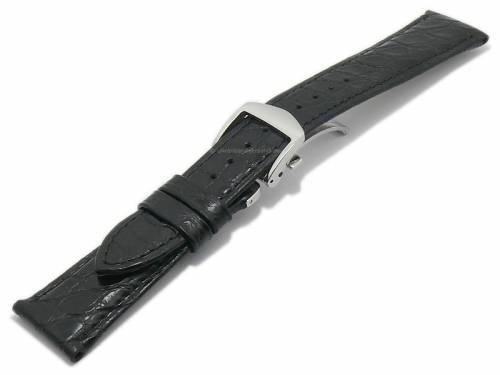 Maurice Lacroix Kroko Grain Original Uhrenarmband 18 Mm Schwarz
