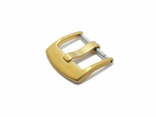 Breitdornschlie�e (HeBD-2019) 18mm Edelstahl goldfarben geb�rstet - Bild vergr��ern 