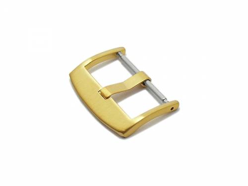 Breitdornschlie�e (HeBD-2019) 26mm Edelstahl goldfarben geb�rstet - Bild vergr��ern 