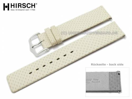 Uhrenarmband -Aqualino- 18mm creme Wasserschlange Easy Change von HIRSCH (Schlie�enansto� 18 mm) - Bild vergr��ern 