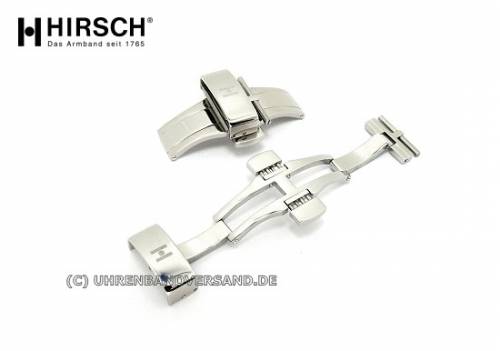 Butterfly-Faltschlie�e (HiBFS-111) 14mm verschraubt elegant Edelstahl mit Dr�ckern von HIRSCH - Bild vergr��ern 