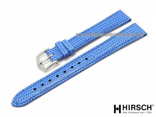 Uhrenarmband -Rainbow- 12mm k�nigsblau Eidechspr�gung von HIRSCH (Schlie�enansto� 10 mm) - Bild vergr��ern 