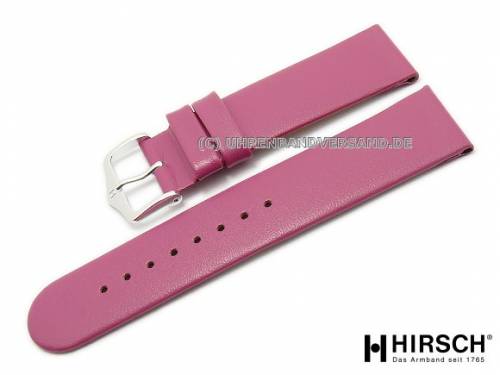 Uhrenarmband -Scandic- 20mm pink glatt ohne Naht von HIRSCH (Schlie�enansto� 20 mm) - Bild vergr��ern 