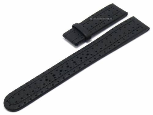 Uhrenarmband Original JUNGHANS 20mm schwarz Leder mit Struktur f�r 030/2012, 030/2011 etc. - Bild vergr��ern 