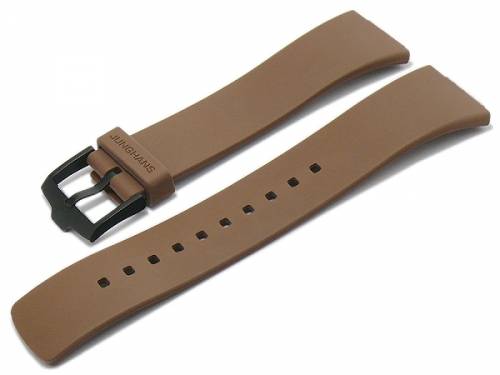 Ersatzband Junghans Spezialansto braun Kautschuk fr Force Mega Solar 018/1000 etc - Bild vergrern 