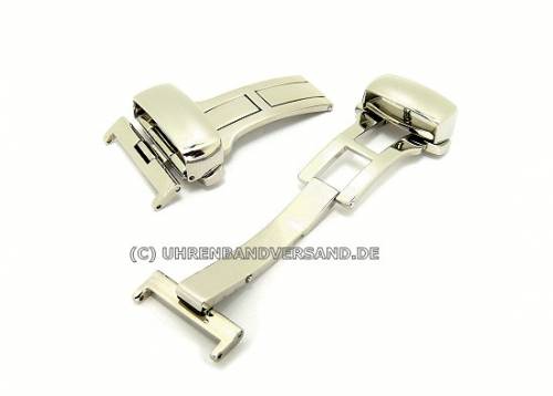 Kippfaltschlie�e (JoKFS-141) Premium 16mm Edelstahl poliert mit Dr�ckern - Bild vergr��ern 