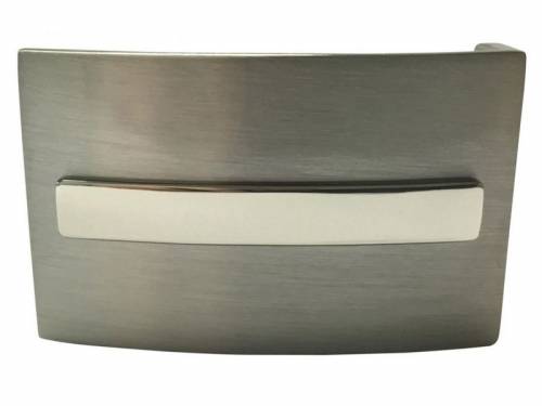 G�rtelschlie�e Metall silberfarben passend f�r G�rtelbreite 35 mm - Bild vergr��ern 