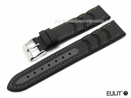 Uhrenarmband 18mm schwarz EULIT -Surfer- (Schlie�enansto� 16 mm) - Bild vergr��ern 