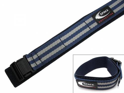 Sportband 24mm dunkelblau/grau Klettband -SPACE PRO- f�r G-Shock etc. - Bild vergr��ern 
