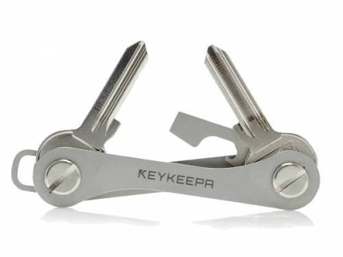 KEYKEEPA Schl�sselorganizer Edelstahl stahlfarben - Made in Germany - Bild vergr��ern 