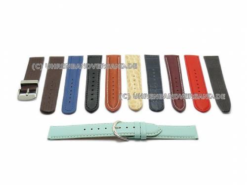 ABVERKAUF: 10 Uhrenarmbnder aus Leder 18-20mm verschiedene Farben - Bild vergrern 