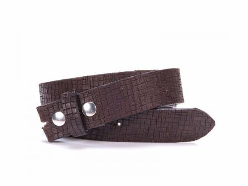 ABVERKAUF: Lederg�rtel OHNE Schlie�e Druckknopf dbraun Vintage v. BA-98 MADE IN GERMANY - Gr��e 115 (Breite ca. 4 cm) - Bild vergr��ern 