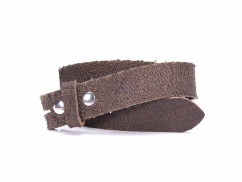 ABVERKAUF: Lederg�rtel OHNE Schlie�e Druckknopf braun 3D Ritz-Optik BA-98 MADE IN GERMANY - Gr��e 100 (Breite ca. 4 cm) - Bild vergr��ern 
