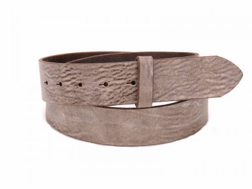 ABVERKAUF: Lederg�rtel OHNE Schlie�e Druckknopf taupe Vintage v. BA-98 MADE IN GERMANY - Gr��e 100 (Breite ca. 4 cm) - Bild vergr��ern 