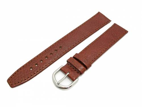 Uhrenarmband XL 20mm braun genarbt abgen�ht von Eichm�ller - Bild vergr��ern 