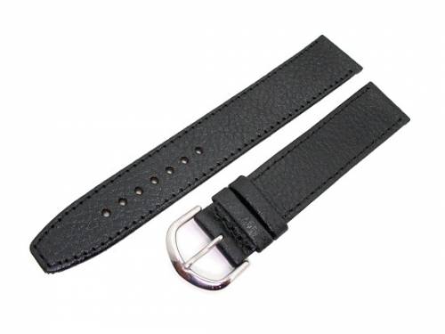 Uhrenarmband XL 20mm schwarz genarbt abgenht von Eichmller - Bild vergrern 