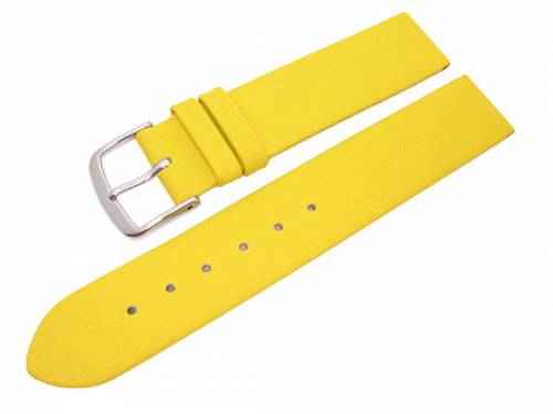 Uhrenarmband 18mm gelb flach glatt - Bild vergr��ern 