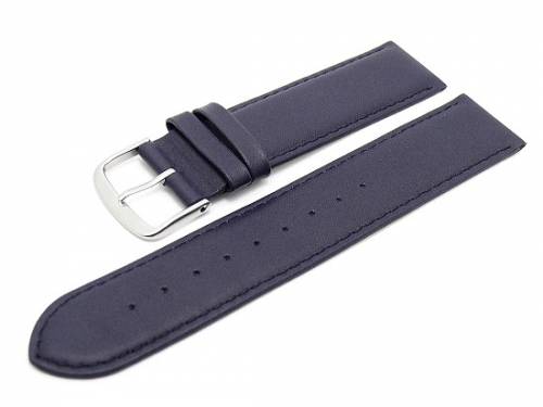 Uhrenarmband -Classic Standard- 28mm dunkelblau glatte Oberfl�che (Schlie�enansto� 26 mm) - Bild vergr��ern 