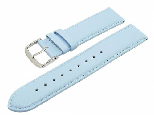 Uhrenarmband -Classic Standard- XL 18mm eisblau glatte Oberflche (Schlieenansto 18 mm) - Bild vergrern 