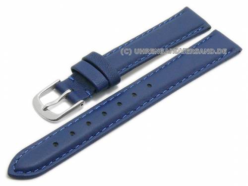 Uhrenarmband -Classic Standard- 14mm knigsblau glatte Oberflche (Schlieenansto 12 mm) - Bild vergrern 