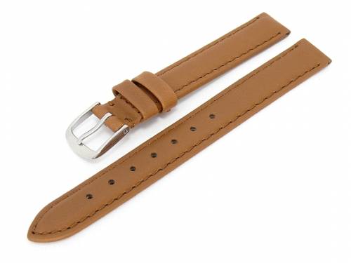 Uhrenarmband -Classic Standard- XL 12mm braun glatte Oberfl�che (Schlie�enansto� 12 mm) - Bild vergr��ern 