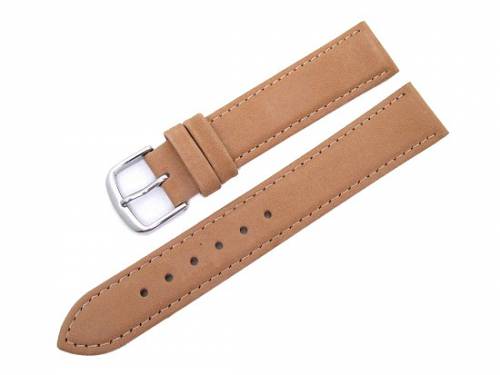 Uhrenarmband 18mm hellbraun von Herzog samtartig - Bild vergr��ern 