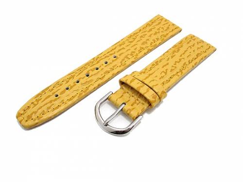 Uhrenarmband 16mm gelb Hai-Pr�gung von Eichm�ller (Schlie�enansto� 14 mm) - Bild vergr��ern 
