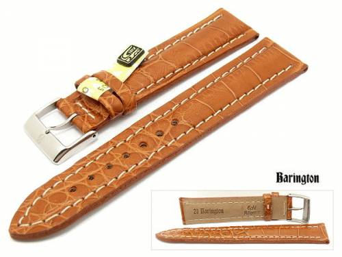 Uhrenarmband 18mm hellbraun (natur) Barington echt Alligator (Schlie�enansto� 16 mm) - Bild vergr��ern 