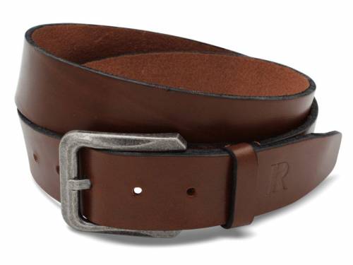 1 G�rtel HANDMADE IN GERMANY -Hias- braun Leder vegetabil gegerbt von RIEMENMEISTER - Gr��e 95 (Breite ca. 4 cm) - Bild vergr��ern 