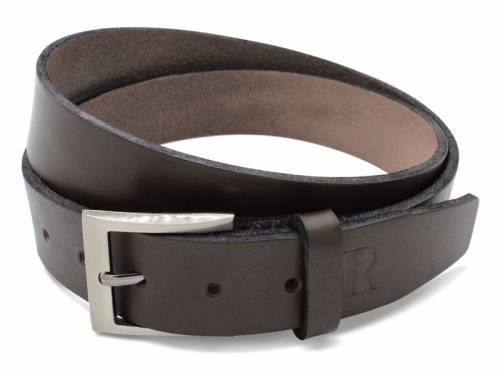 1 G�rtel HANDMADE IN GERMANY -Lukas- dbraun Leder vegetabil gegerbt von RIEMENMEISTER - Gr��e 115 (Breite ca. 3,5 cm) - Bild vergr��ern 