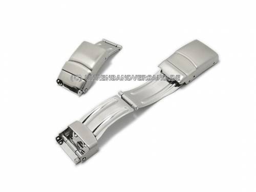 Sicherheitsfaltschlie�e (AzSFS-91) 16mm Edelstahl matt ohne Dr�cker - Bild vergr��ern 
