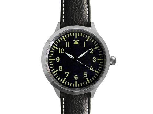 ABVERKAUF: Automatik Messerschmitt Triple XL -ME-65 Typ A- Fliegeruhr Stahl Ziff-bl. schwarz Made in Germany (*AV*HU*) - Bild vergr��ern 