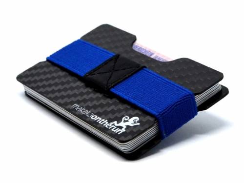 Minimalistisches Kartenetui / Slim Wallet / Mini-Geldb�rse -Carbon- mit RFID-Schutz von MakakaOnTheRun - Bild vergr��ern 