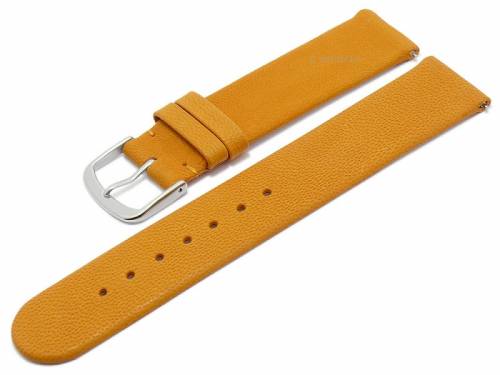 Meyhofer EASY-CLICK Uhrenarmband -Zermatt- 24mm ocker Ziegen-Leder genarbt (Schlie�enansto� 24 mm) - Bild vergr��ern 