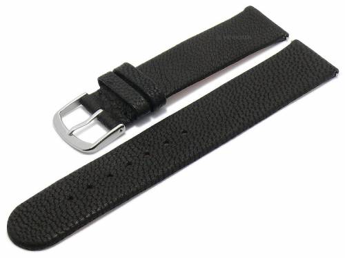 Meyhofer EASY-CLICK Uhrenarmband -Zermatt- 18mm schwarz Ziegen-Leder genarbt (Schlie�enansto� 18 mm) - Bild vergr��ern 
