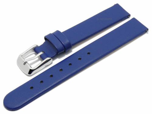 Meyhofer EASY-CLICK Uhrenarmband -Grayton- 14mm mittelblau aus Apfel-Fasern VEGAN seidenmatt (Schlieenansto 14 mm) - Bild vergrern 