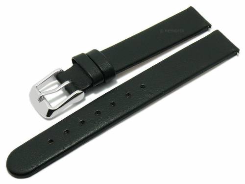 Meyhofer EASY-CLICK Uhrenarmband -Grayton- 14mm schwarz aus Apfel-Fasern VEGAN seidenmatt (Schlie�enansto� 14 mm) - Bild vergr��ern 