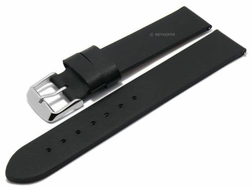 Meyhofer EASY-CLICK Uhrenarmband -Wilburton- 22mm schwarz aus Kaktus-Fasern VEGAN seidenmatt (Schlieenansto 22 mm) - Bild vergrern 