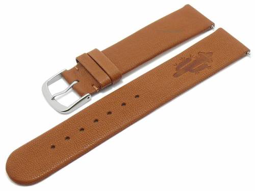 Meyhofer EASY-CLICK Uhrenarmband -Zermatt - Motiv Cactus- 20mm hellbraun Ziegen-Leder genarbt (Schlie�enansto� 20 mm) - Bild vergr��ern 