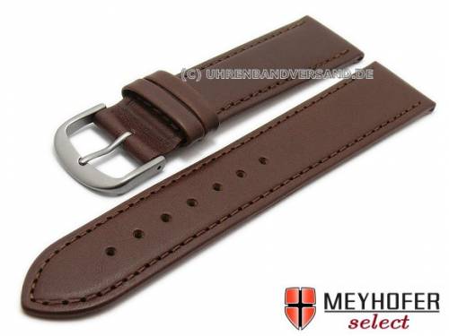 Uhrenarmband -Kattavia- 18mm d.braun mit Titanschlie�e Nappaleder MEYHOFER (Schlie�enansto� 16 mm) - Bild vergr��ern 