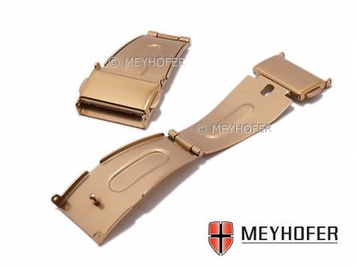 Faltschlie�e -Fechenheim- 18mm ros�goldfarben Edelstahl mit 2 Dr�ckern - Bild vergr��ern 