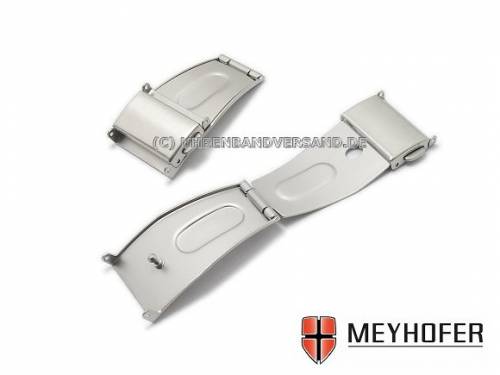 Faltschlie�e -Eschersheim- 18mm Edelstahl mit 2 Dr�ckern - Bild vergr��ern 