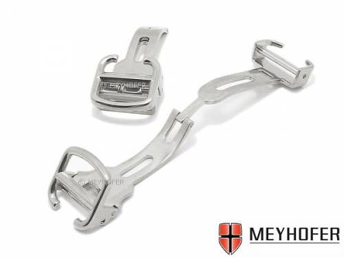 Kippfaltschlie�e -Iserbrook- 12mm Edelstahl poliert passend f�r CARTIER u.a. - Bild vergr��ern 