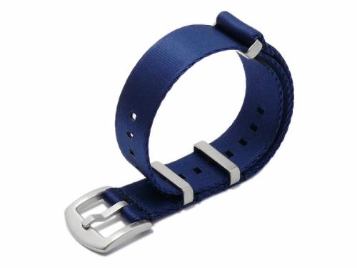 Uhrenarmband -Vacaville- 20mm dunkelblau Textil/Synthetik Durchzugsband im NATO-Style von MEYHOFER - Bild vergr��ern 
