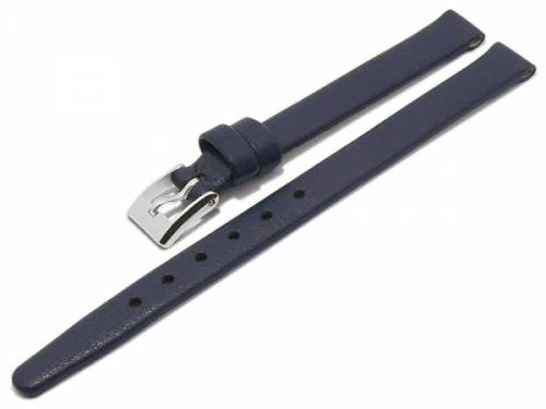 Uhrenarmband XS -Solingen- 08mm dunkelblau Leder fein genarbt HANDMADE in GERMANY von MEYHOFER (Schlie�enansto� 08 mm) - Bild vergr��ern 